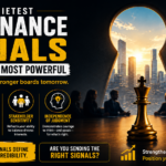 Governance signals that build board-level credibility including committee exposure, risk thinking, stakeholder sensitivity, and independence of judgment for aspiring board directors.
