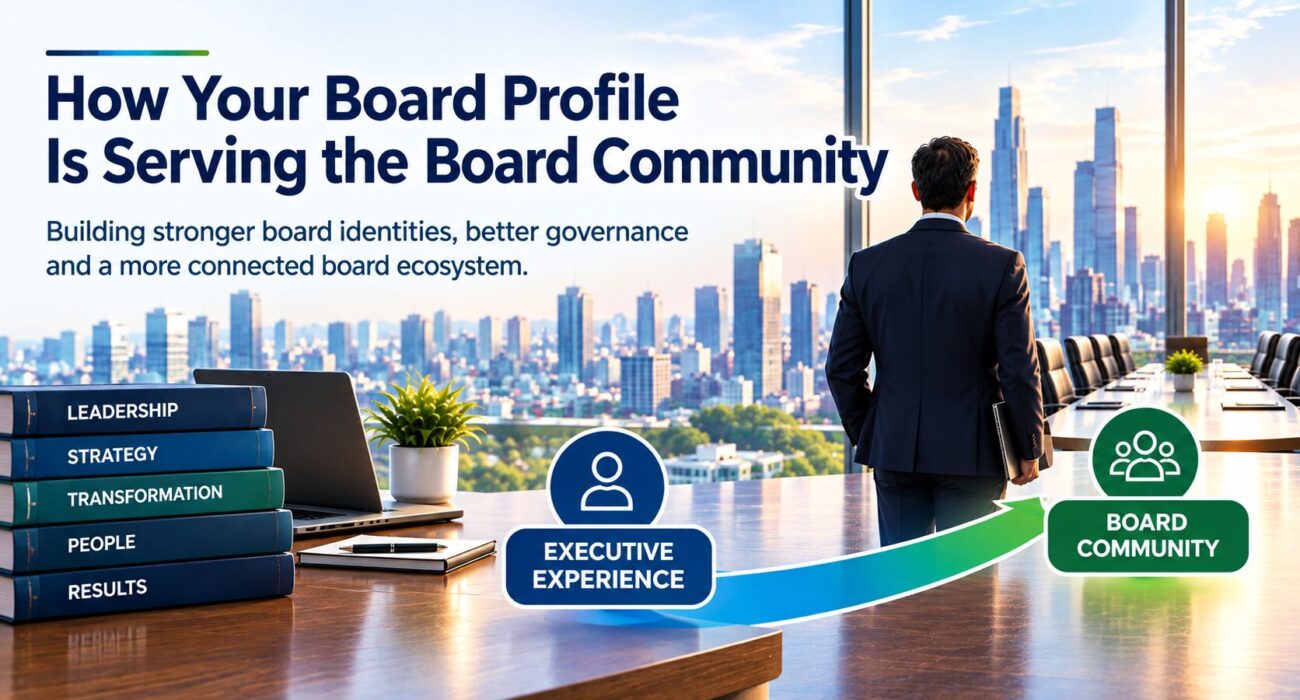 Board Community connecting executive experience, leadership and professional growth with boardroom relevance and governance