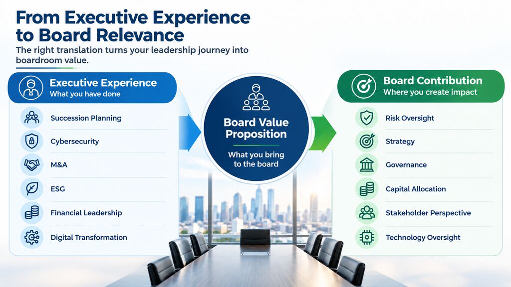 Board Community connecting executive experience with board relevance and governance contribution