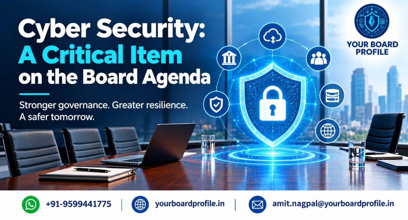 Cyber Security: A Critical Item on the Board Agenda – cybersecurity governance, risk management, and enterprise resilience for board directors | Your Board Profile